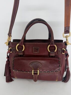 Dooney & Bourke Florentine Leather Medium Mail Satchel Bag